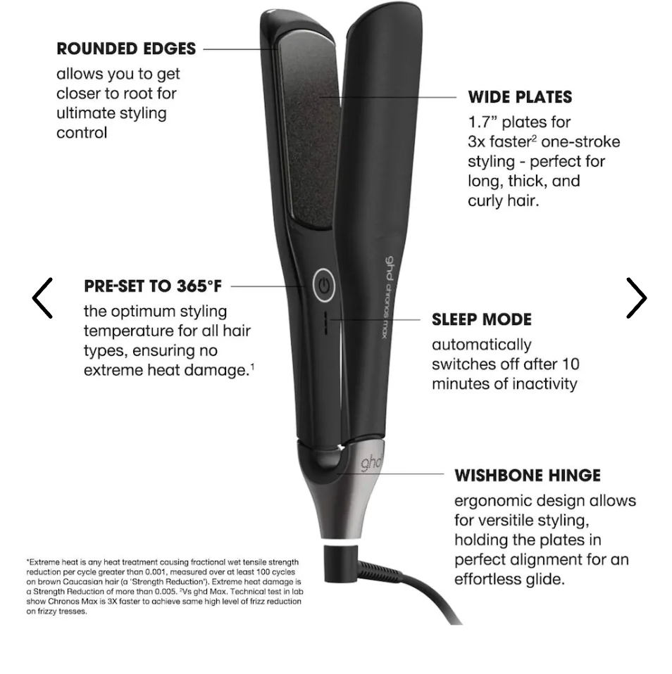 ghd  Chronos Max Styler - black