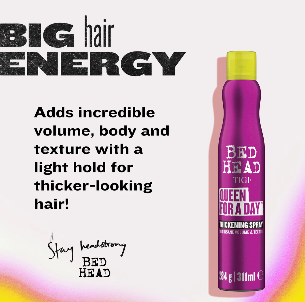 BED HEAD Queen For A Day Thickening Spray for Fine Hair - 311 ml