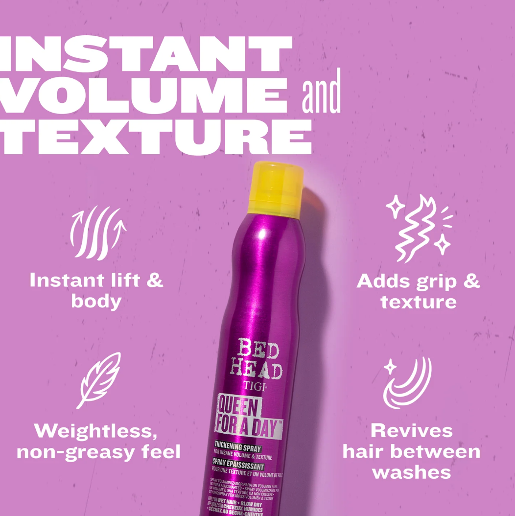 BED HEAD Queen For A Day Thickening Spray for Fine Hair - 311 ml