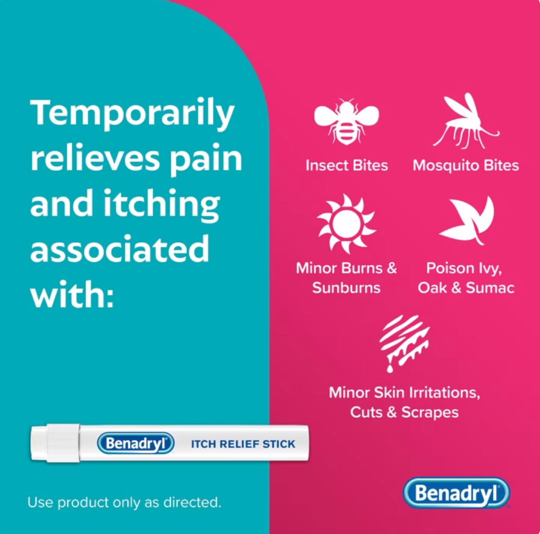 Benadryl Itch Relief Stick - Extra Strength