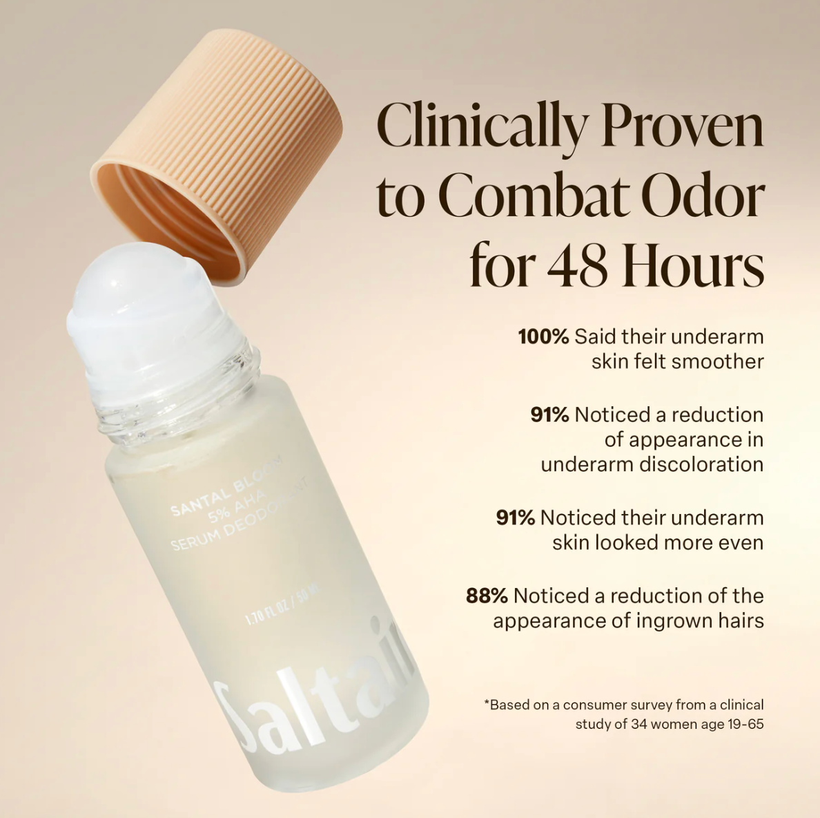 SALTAIR Golden Hour 5% AHA Serum Deodorant