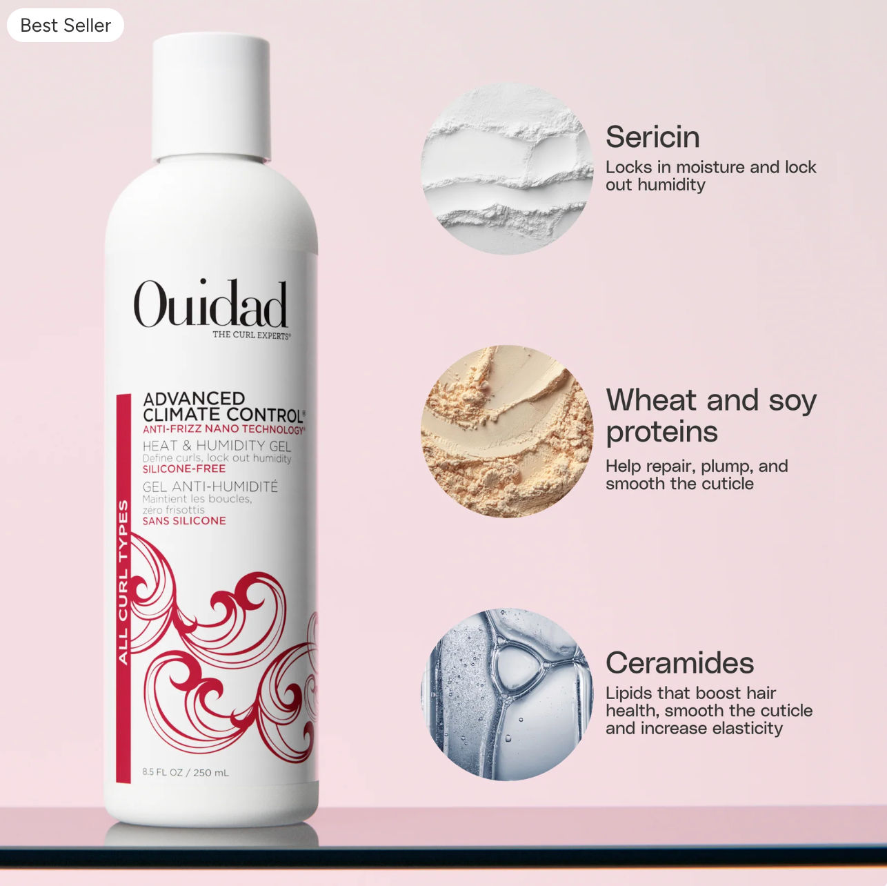 Ouidad Advanced Climate Control Heat & Humidity Gel - 8.5 oz / 250 mL