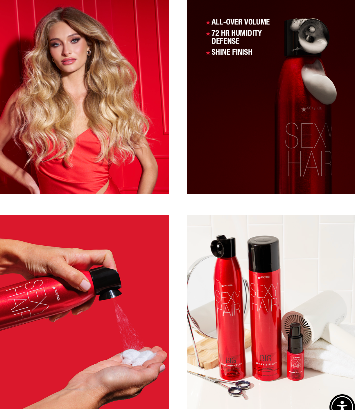 Big SexyHair Root Pump Plus Humidity Resistant Volumizing Spray Mousse -  10 oz /284g