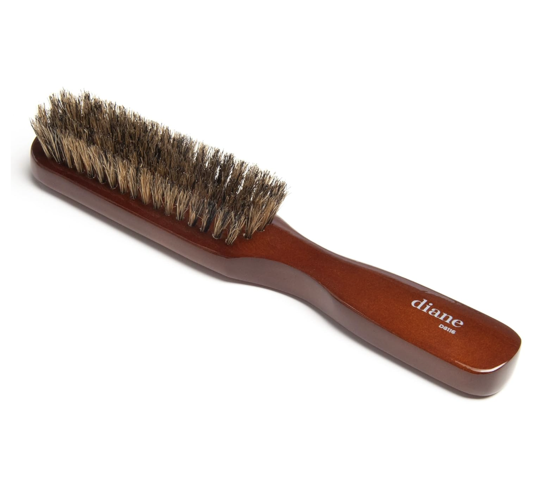 Diane Premium 100% Boar Bristle Styling Brush for Men and Barbers  D8116