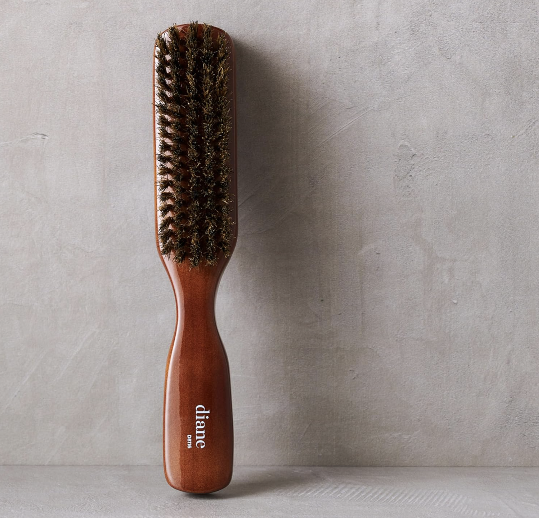 Diane Premium 100% Boar Bristle Styling Brush for Men and Barbers  D8116