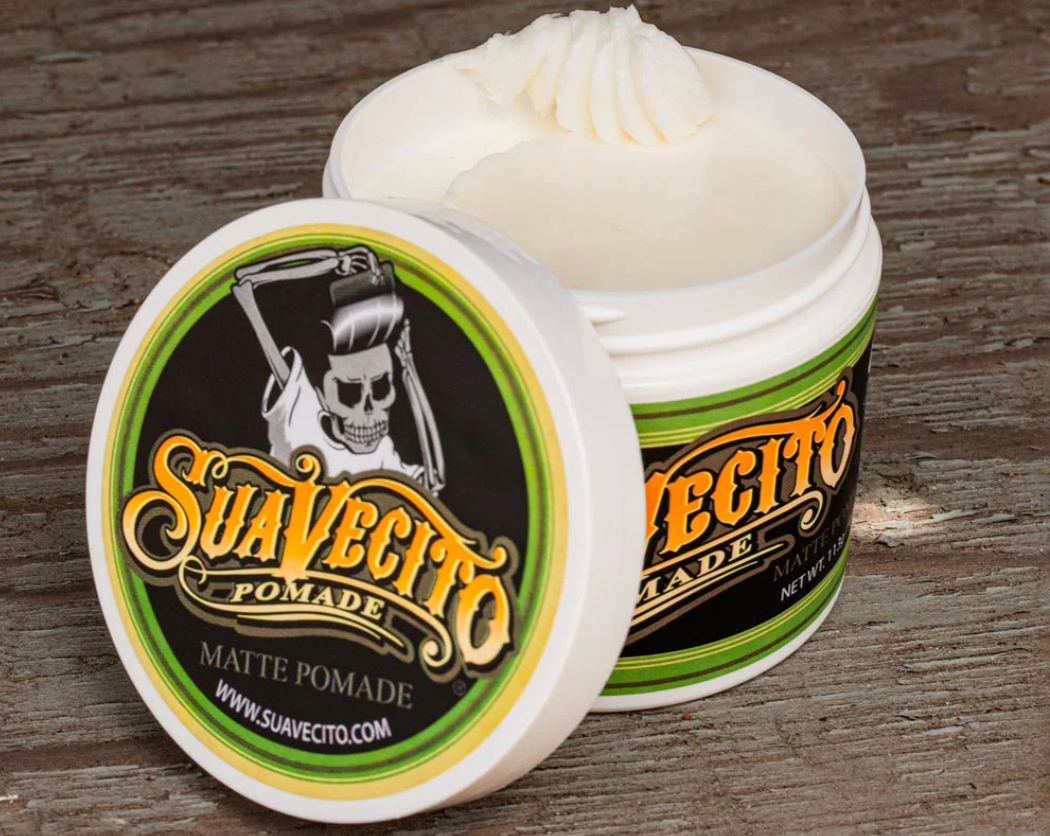 Suavecito Matte Pomade – No Shine, Medium Hold Hair Styling for Men - 4 OZ