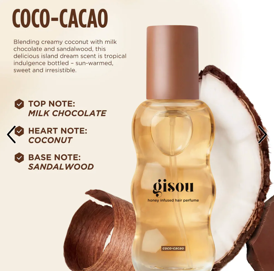 Gisou Mini Honey Infused Coco-Cacao Hair Perfume - 0.5 oz/15 ml