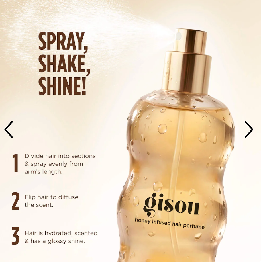 Gisou  Mini Pineapple Honey Infused Hair Perfume - 15 mL