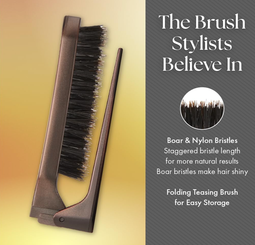 Olivia Garden Style Up High Performance Professional Folding Teasing Brush