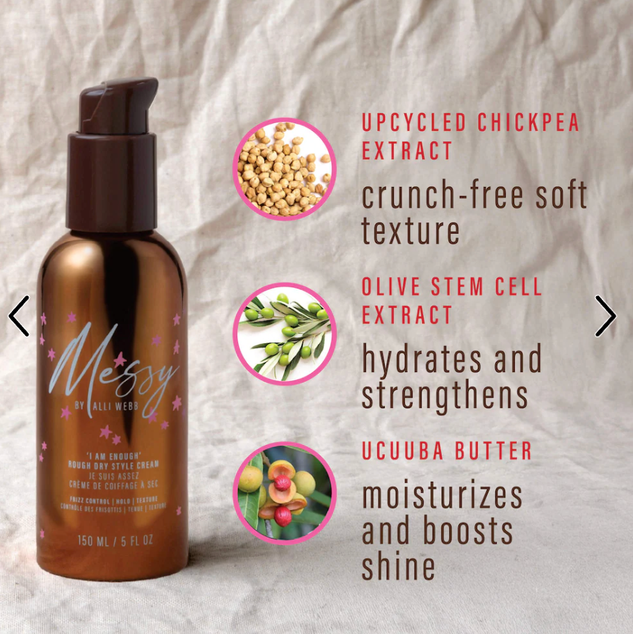 Messy by Alli Webb  Mini Rough Dry Styling Cream For Dry and Frizzy Hair - 1.7 fl oz/50 ml