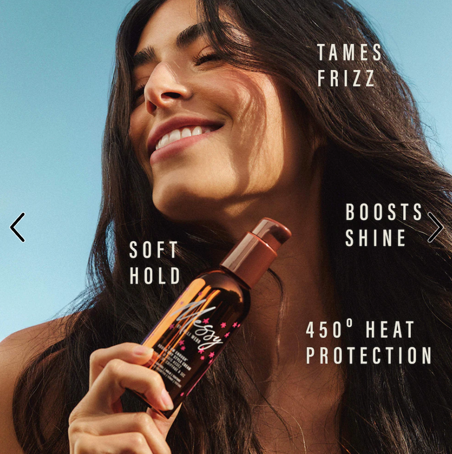 Messy by Alli Webb  Mini Rough Dry Styling Cream For Dry and Frizzy Hair - 1.7 fl oz/50 ml