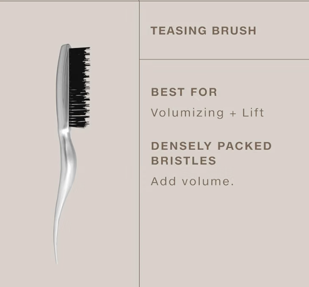 Paul Mitchell Pro Tools Teasing Brush, Hair Brush With Tail Handle for Back Combing, Lifting + Creating Volume