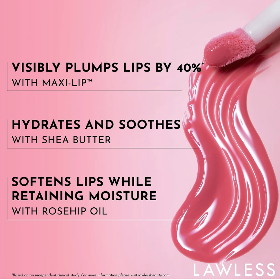 Lawless Mini Forget The Filler Lip-Plumping Line-Smoothing Gloss - 0.05 fl oz/1.7 ml