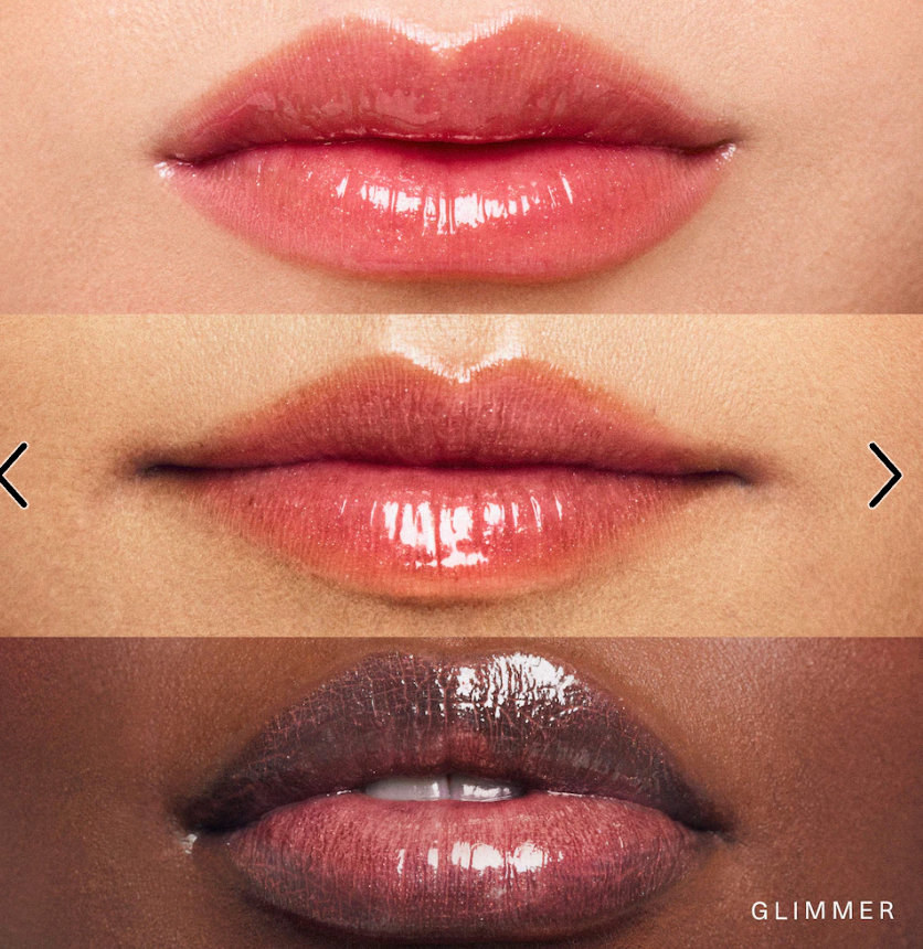 RB Positive Light Luminizing Lip Gloss - Glimmer - rose gold with champagne ( no box)