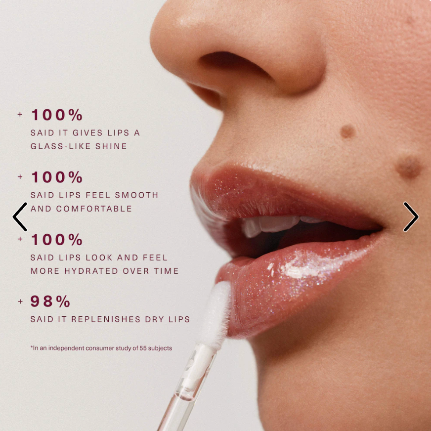 RB Positive Light Luminizing Lip Gloss - Glimmer - rose gold with champagne ( no box)