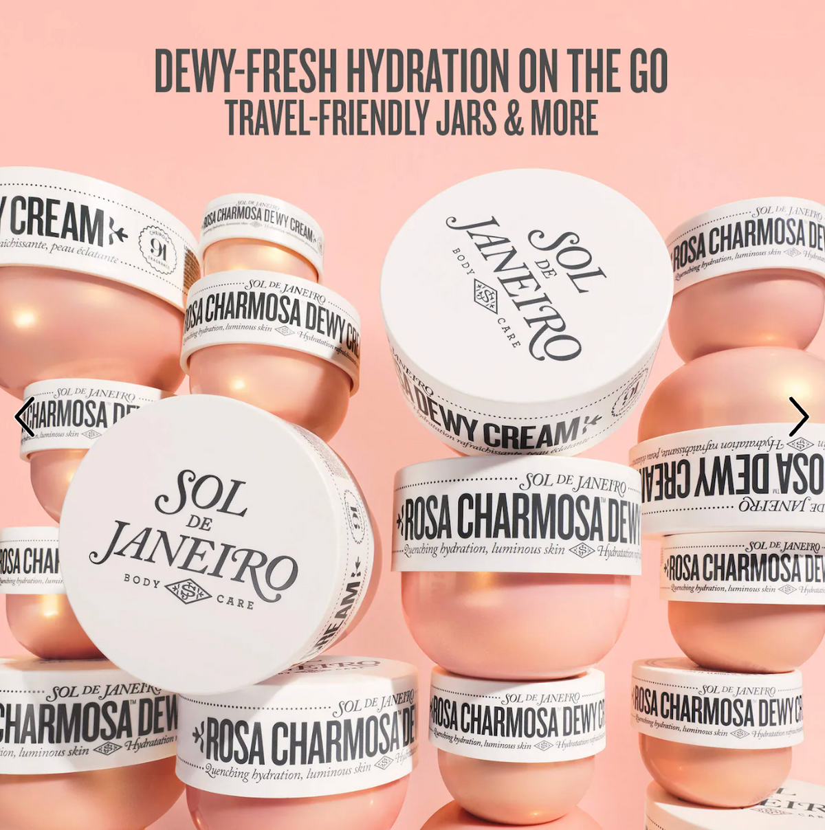 Mini Rosa Charmosa Dewy Body Cream with Rosewater + Crystal Peptides - 25 mL