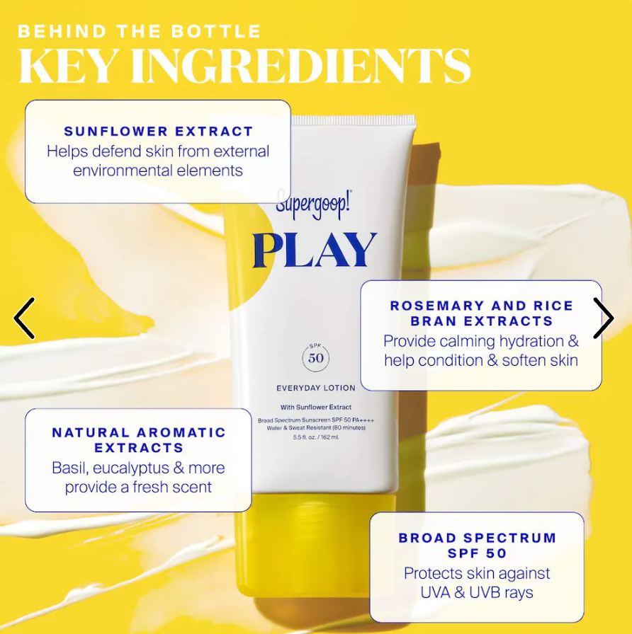 Supergoop! PLAY Everyday Sunscreen Lotion SPF 30 PA++++ 71mL EXP 02/2029