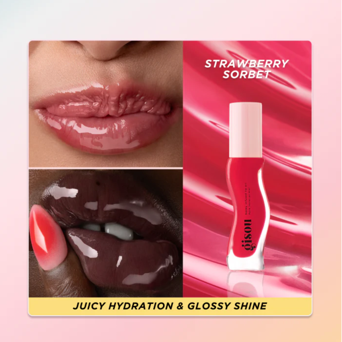 Gisou Honey Infused Hydrating Lip Oil - 0.27 oz / 8mL