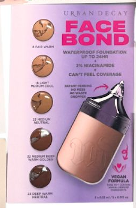 Mixed foundation / concealer sachet - sold per piece (2)