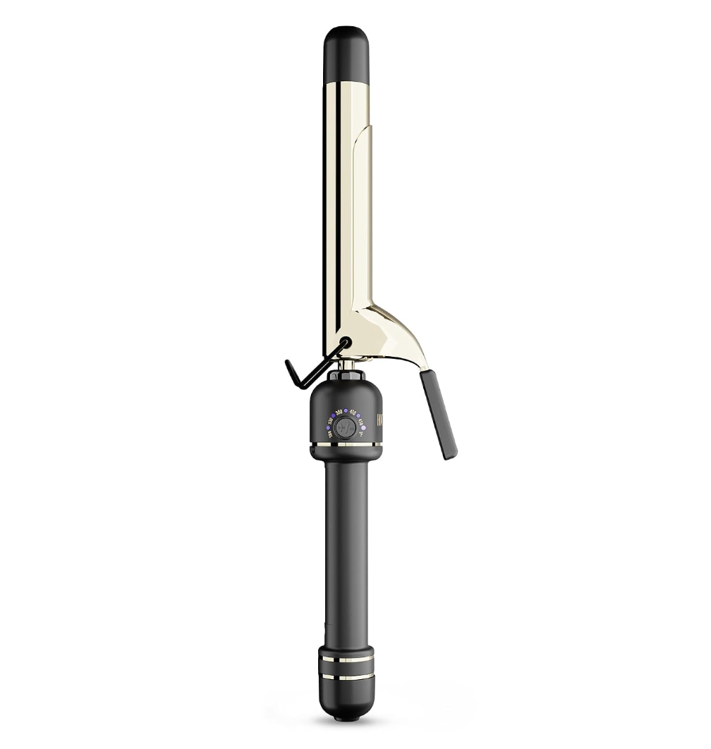 Hot Tools Professional Extended Barrel Curling Iron for Defined Curls  - 24K Gold surface