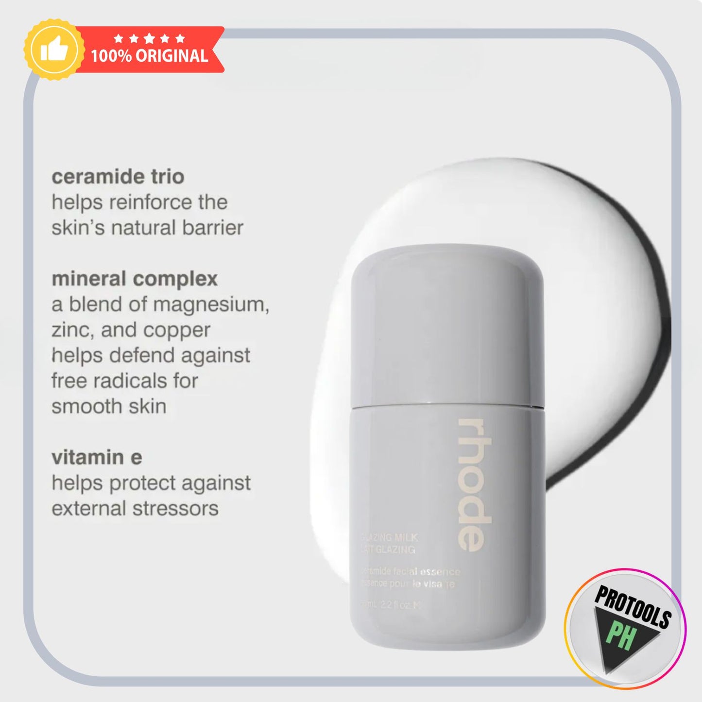 rhode Glazing Milk Ceramide Facial Essence