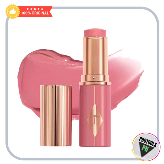 Charlotte Tilbury  Unreal Lip + Cheek Glow Blush Stick with Hyaluronic Acid - Rosy Glow