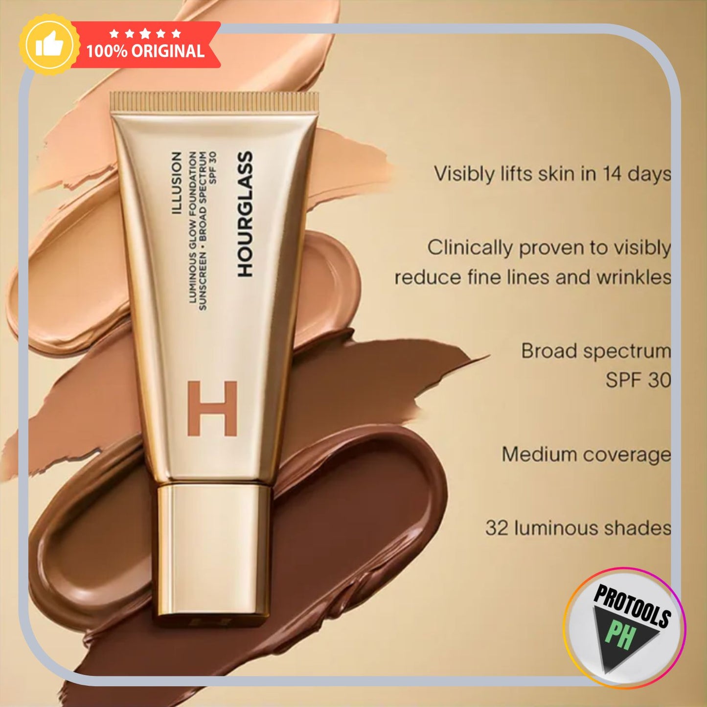 HG Illusion Luminous Glow Foundation Broad Spectrum SPF 30•35ml-6(Light with neutral undertone)