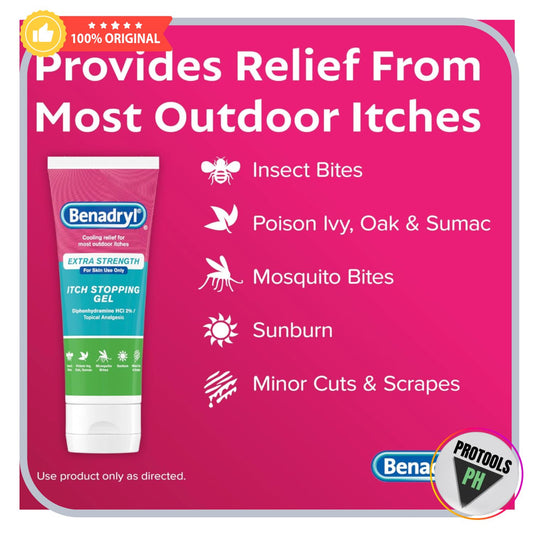 Benadryl Extra Strength Anti Itch Relief Gel, 3.5 fl oz EXP 01/2028