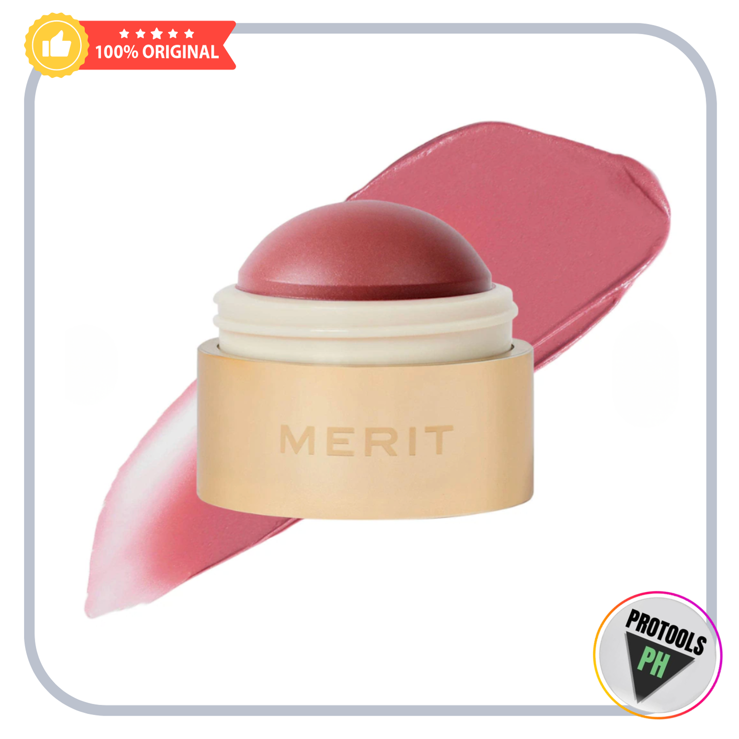 MERIT  Flush Balm Cream Blush - Cheeky - cool pink