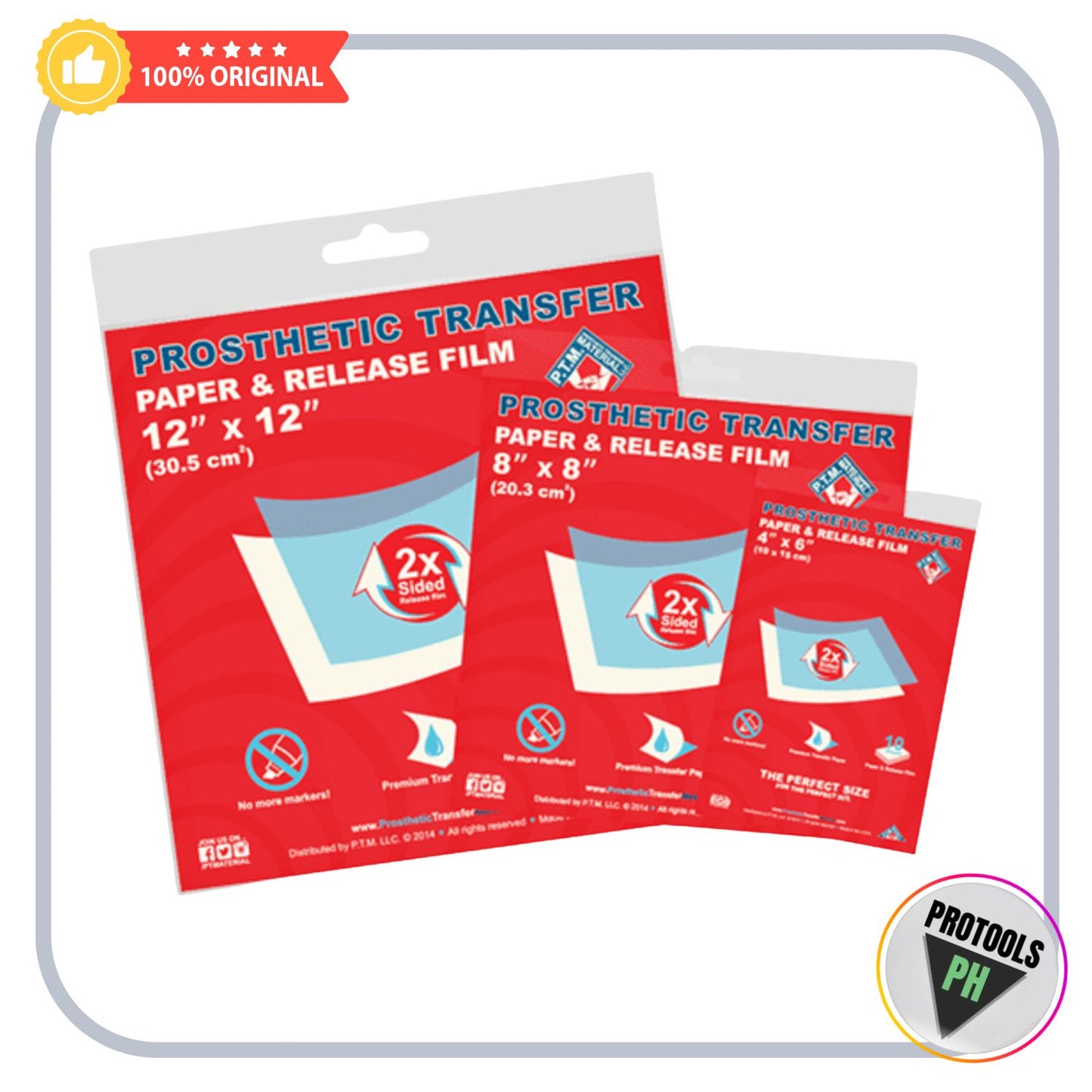 Prosthetic Transfer Paper & Release Film ( see sizes inside )