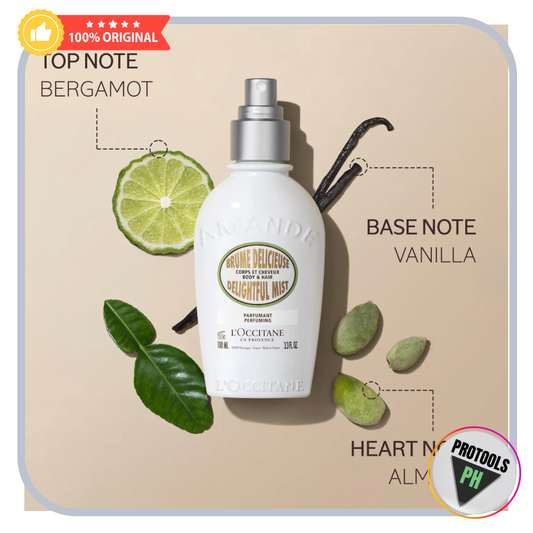 Almond Hair & Body Fragrance Mist by L