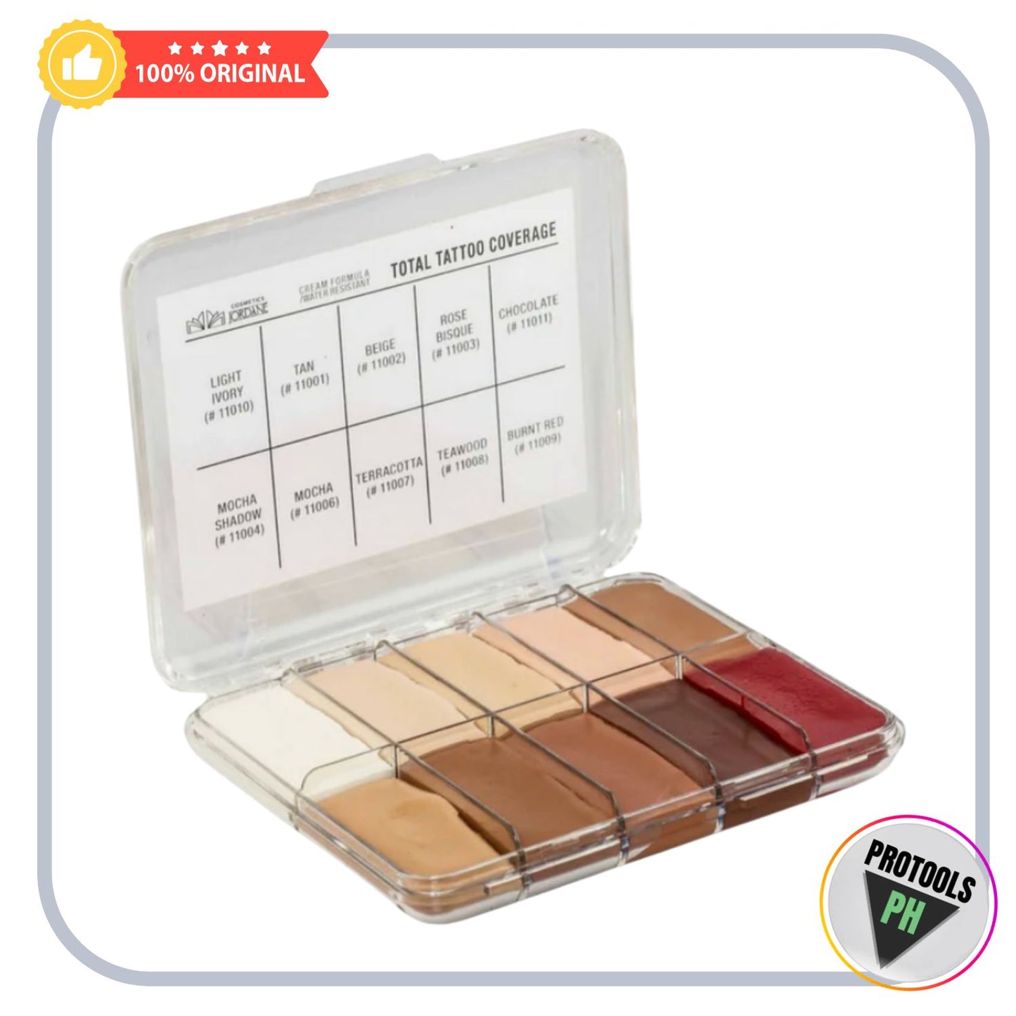 Jordane Cosmetics Total Tattoo Coverage Original Mini Palette