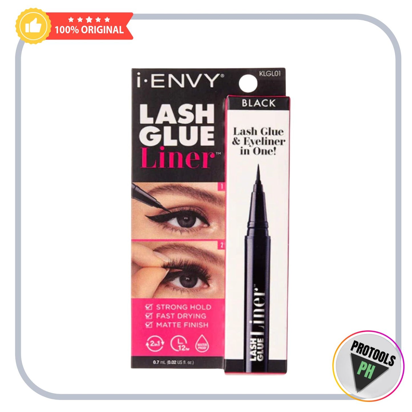 Kiss I Envy Lash Glue Liner Black 0.02 Ounce