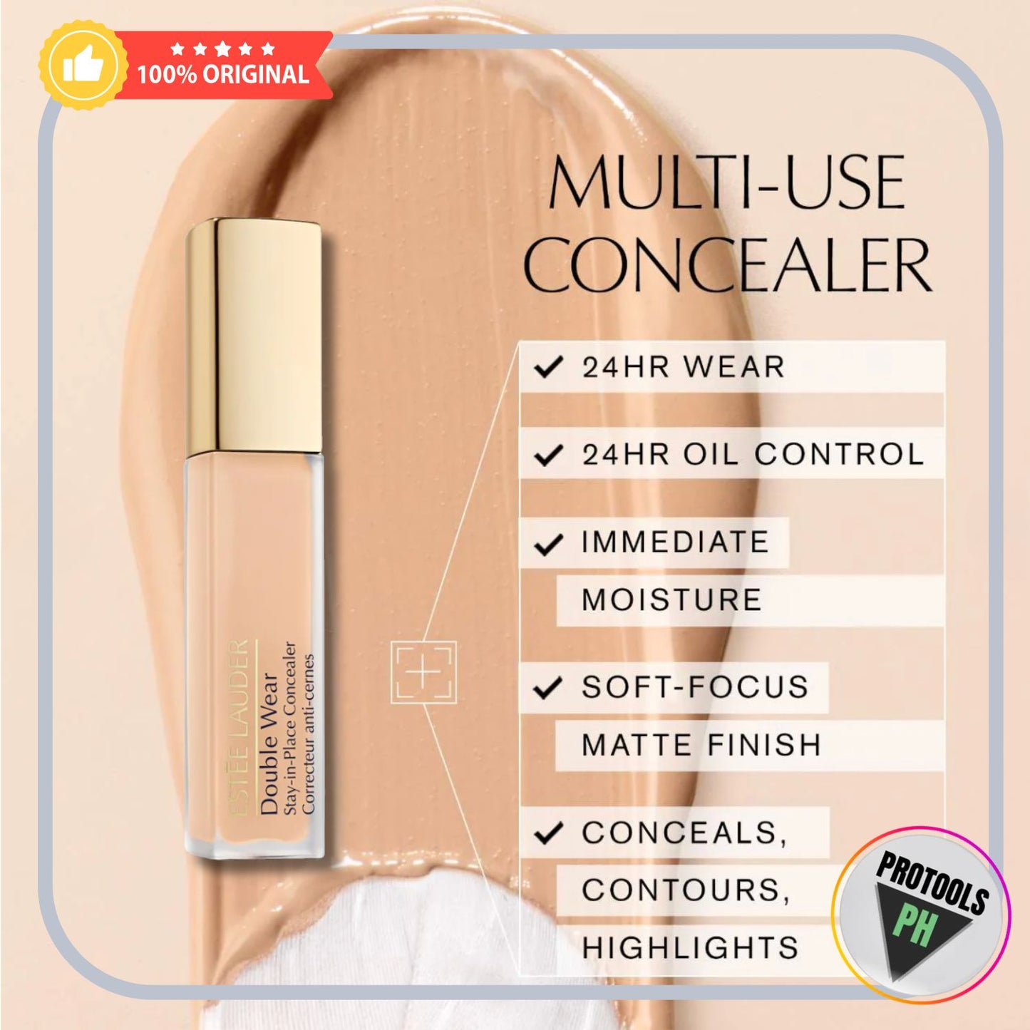 Double Wear Stay-in-Place 24-Hour Longwear Concealer - 2N