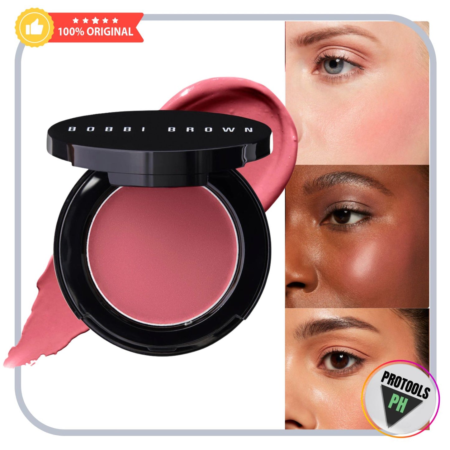 Bobbi Brown  Pot Rouge Cream Blush for Lips and Cheeks - Pink Flame - pink mauve