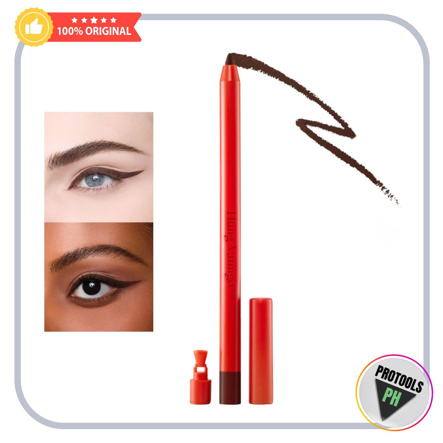 HUNG VANNGO BEAUTY Longwear Waterproof Precision Gel Eyeliner (Soften the Edge - Brown)