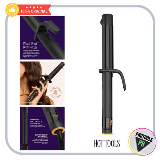 Hot Tools Black Gold 1 ¼” Digital Salon Curling Iron