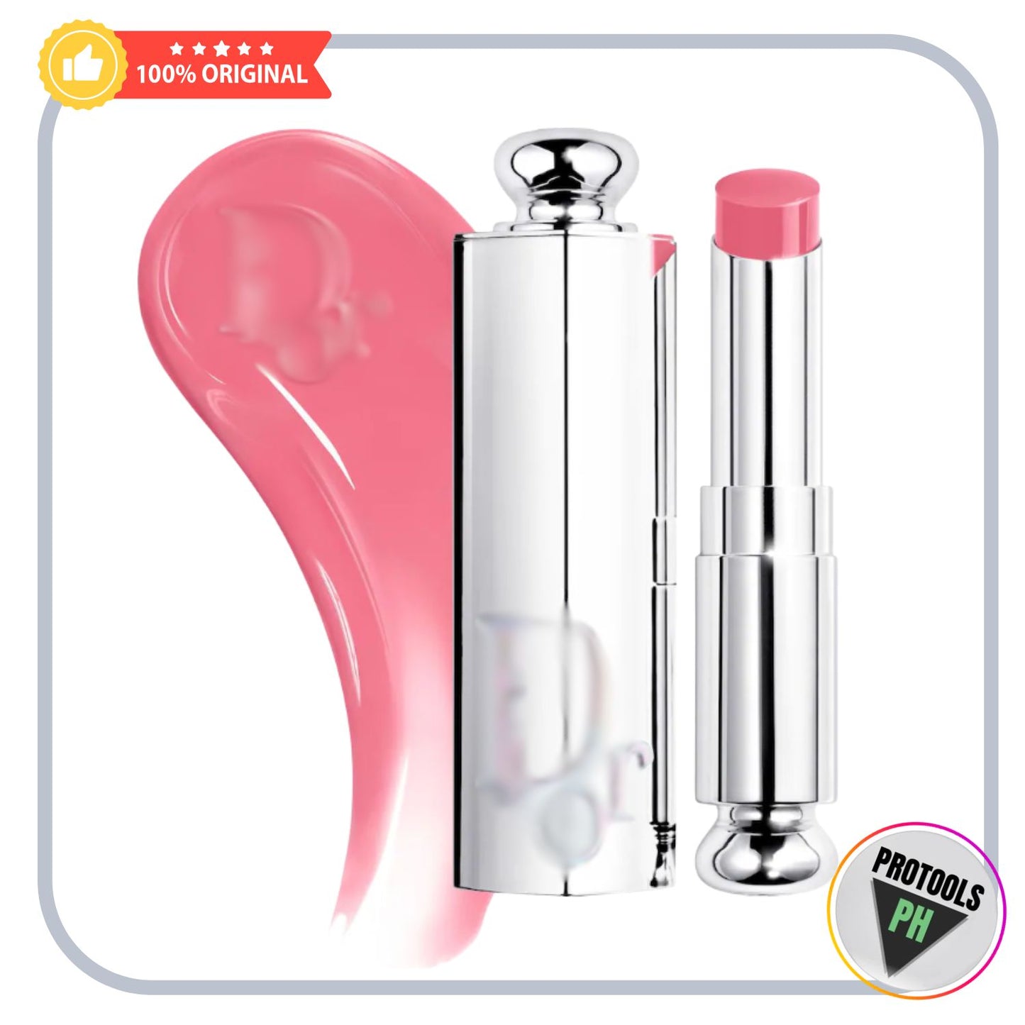 D* Addict Glass Lipstick Ultra-Shine Hydrating Lip Gloss Stick - 306 Rose Charms