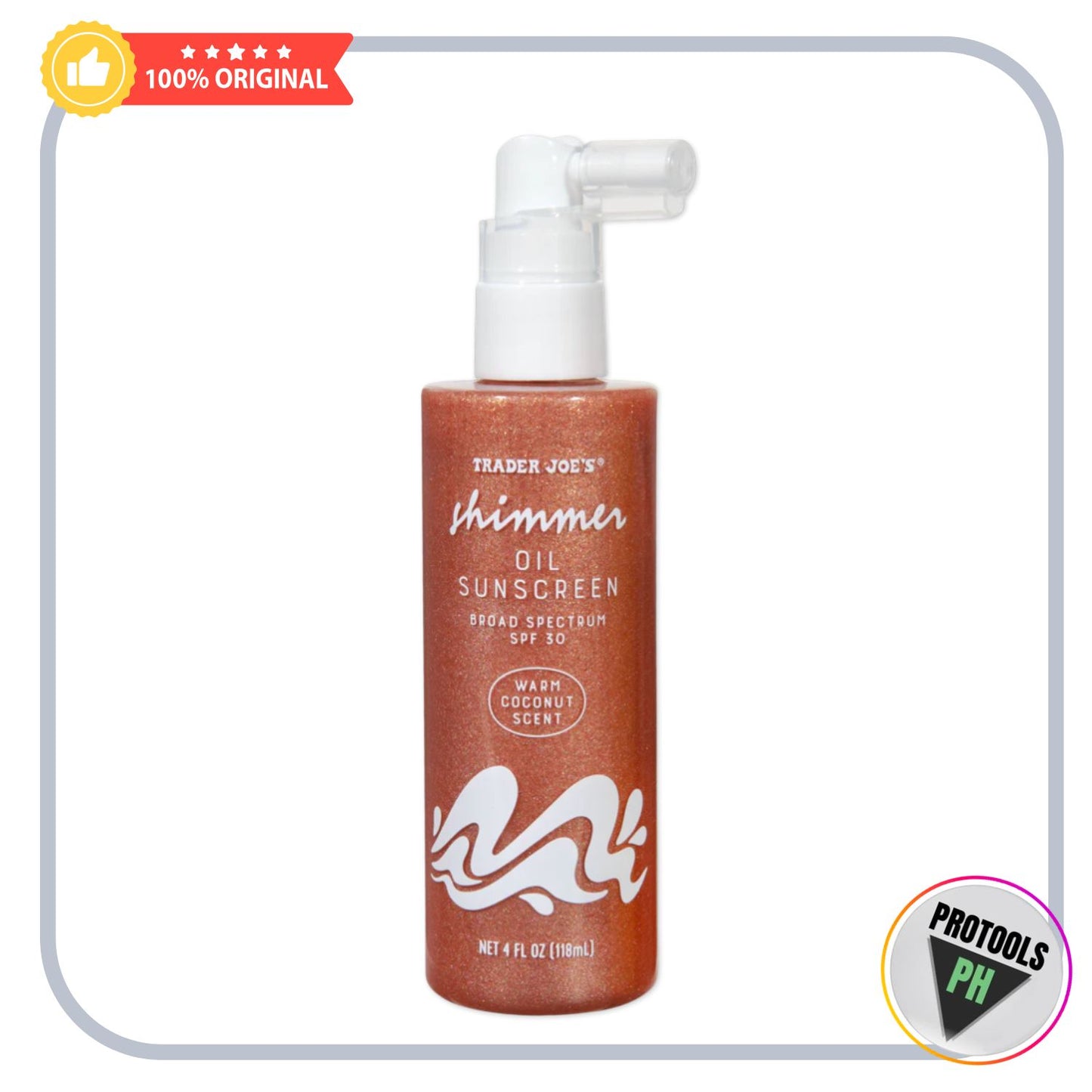 Trader Joe's Shimmer Oil Sunscreen 4 oz / 118 mL