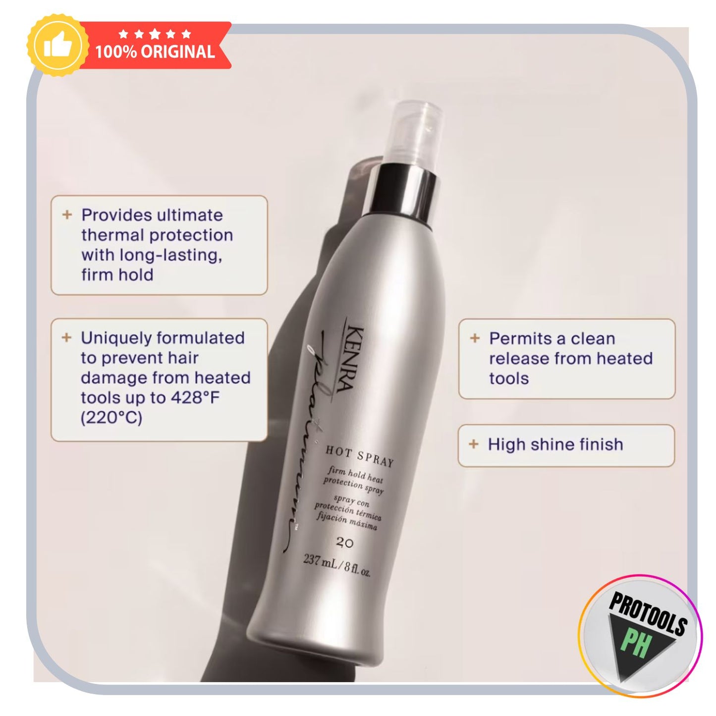Kenra Professional Platinum Hot Spray 20 - 8 oz / 237 mL