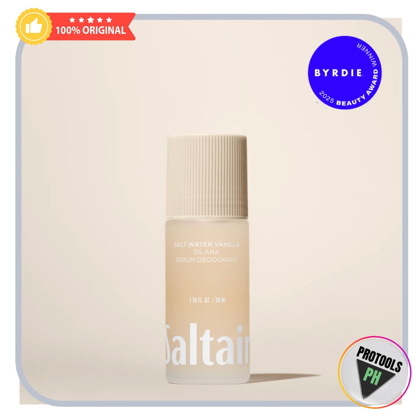 SALTAIR Salt Water Vanilla 5% AHA Serum Deodorant