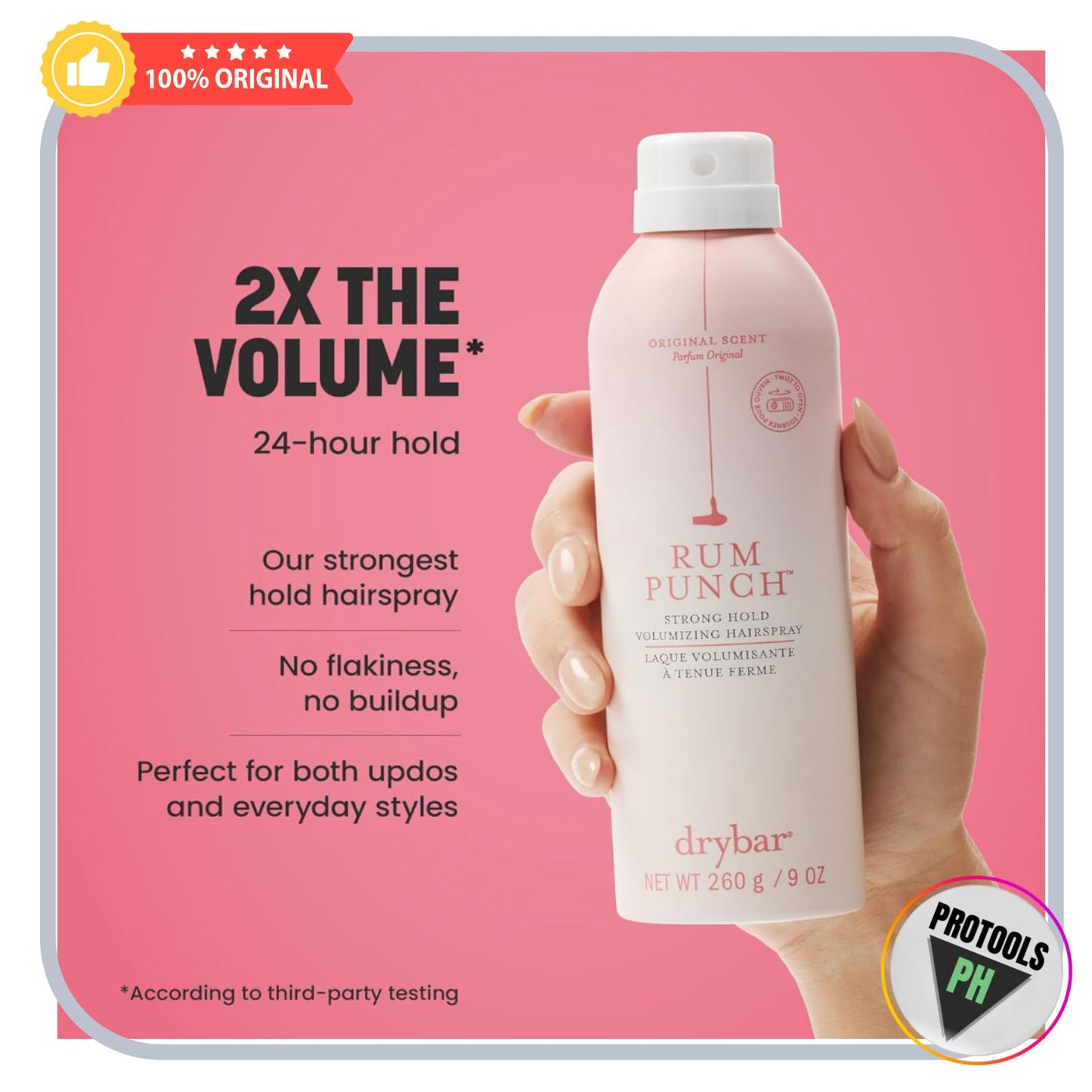 Drybar Rum Punch Strong Hold Volumizing Hairspray - 9 oz / 260 g