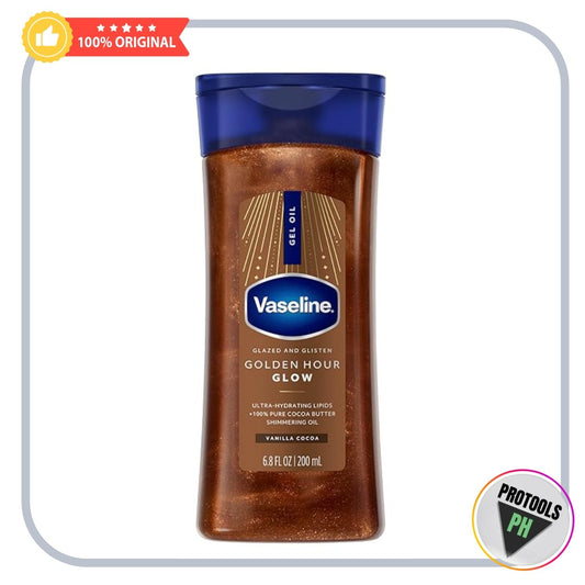 Vaseline Glazed and Glisten Golden Hour Body Gel Oil Shimmering 6.8oz 1ct