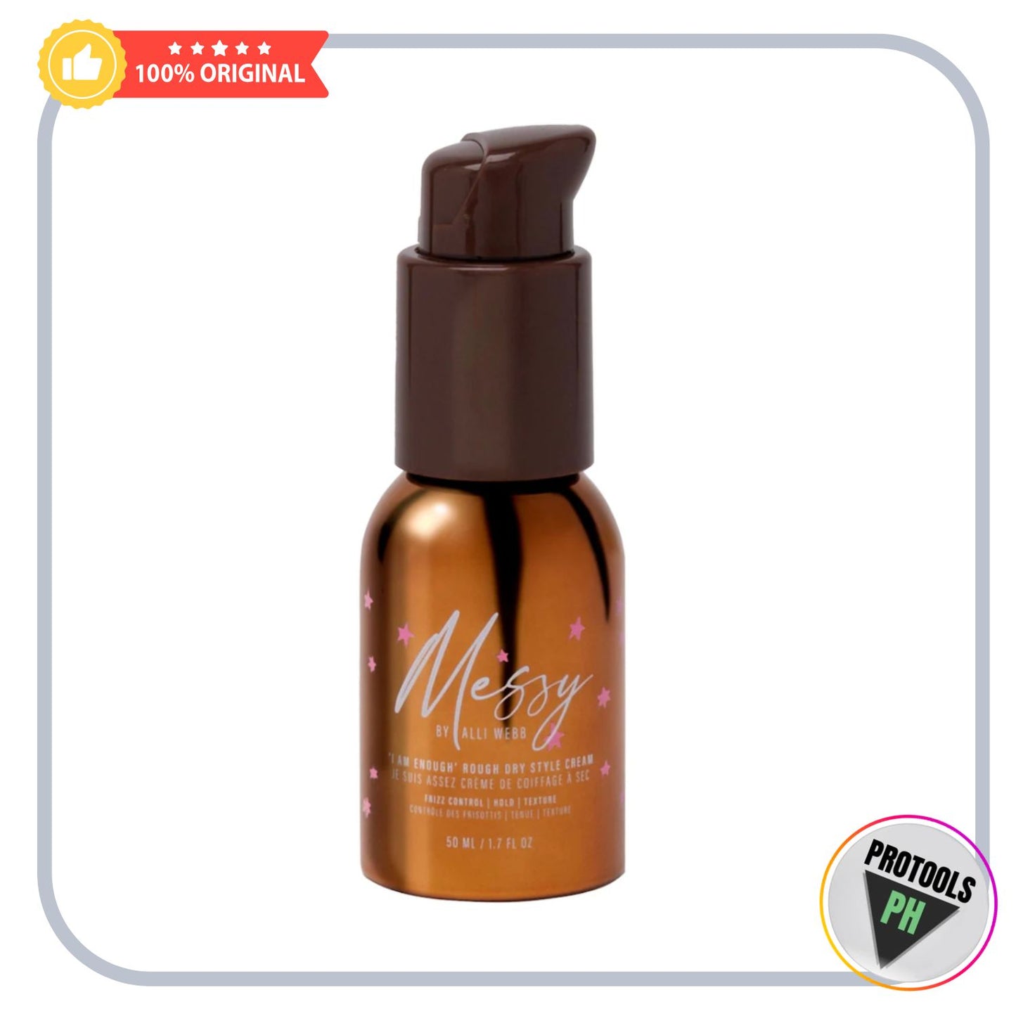 Messy by Alli Webb  Mini Rough Dry Styling Cream For Dry and Frizzy Hair - 1.7 fl oz/50 ml