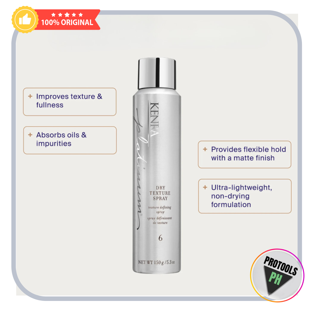 Kenra Platinum Dry Texture Spray 6 - 5.3 oz / 150 g