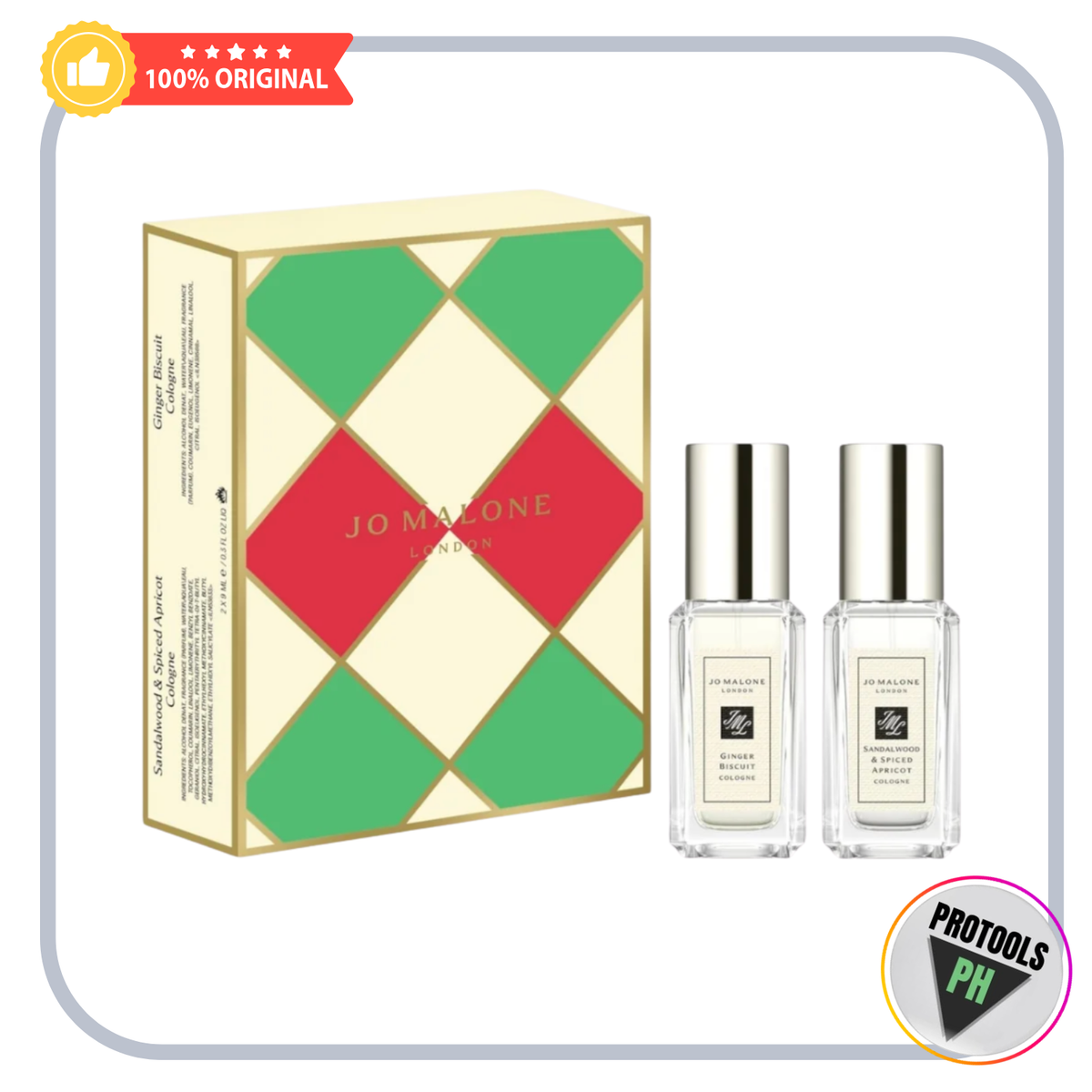 JO MALONE Mini Ginger Biscuit + Sandalwood & Spiced Apricot Cologne Duo Gift Set