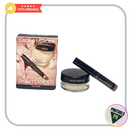 LAURA MERCIER SET  (TRANSLUCENT LOOSE SETTING POWDER) (CAVIAR STICK EYE SHADOW)
