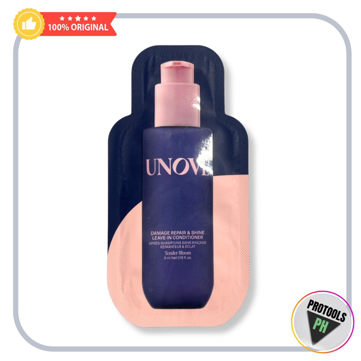 UNOVE DAMAGE REPAIR AND SHINE LEAVE IN CONDITIONER (tender bloom) 5ml