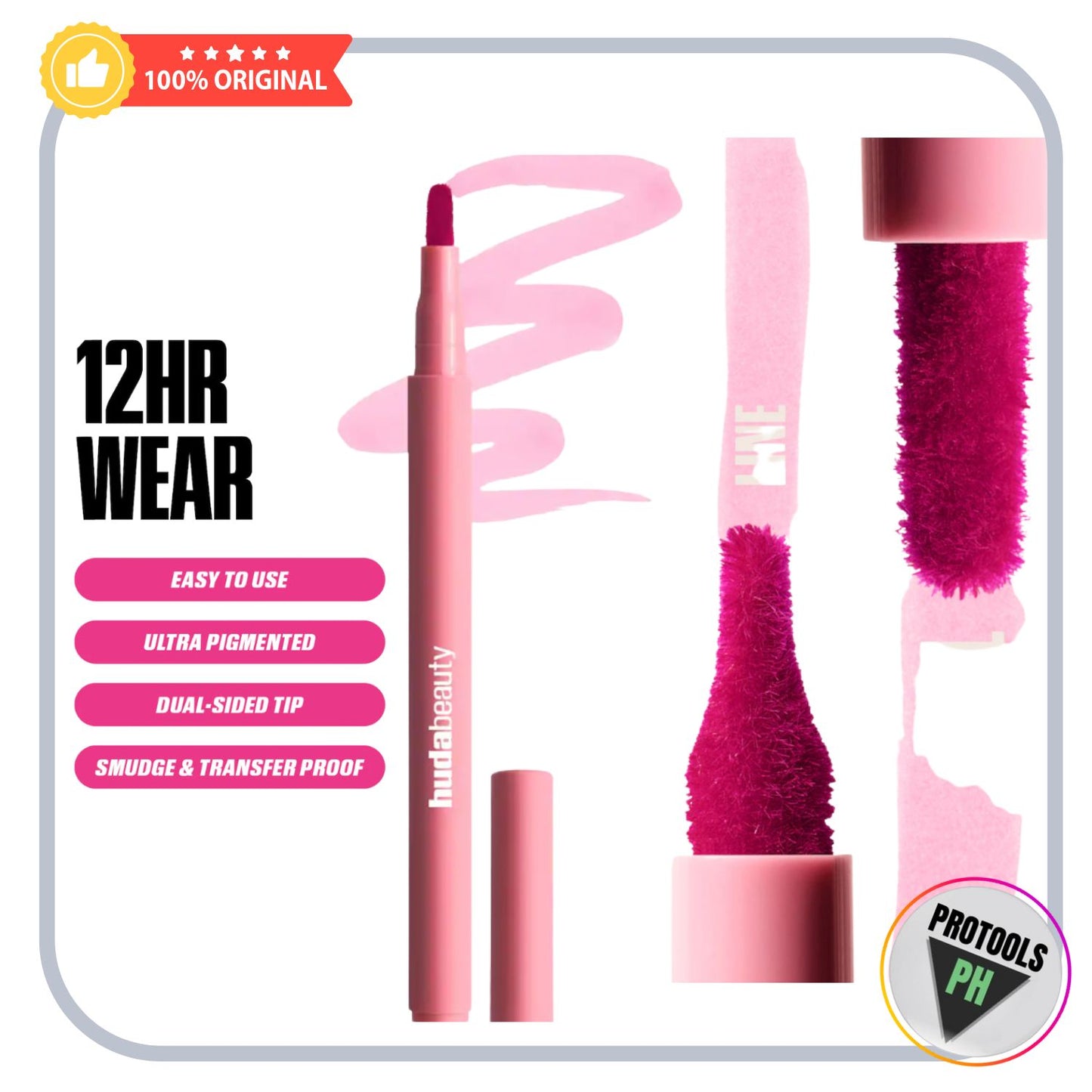 HUDA BEAUTY  Lip Contour Lip Stain for 12-Hour Wear