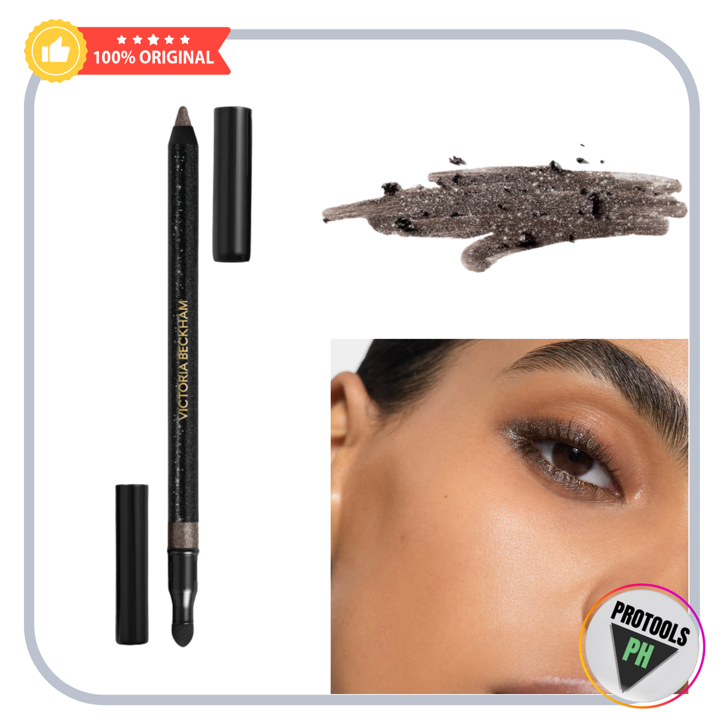 Victoria Beckham Satin Kajal Liner Longwear Waterproof Eyeliner - Cocoa ( w/ Sharpener)